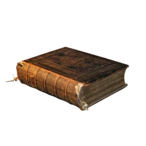 Angels revival dining devils with old book.