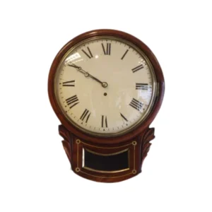 Artisan crafted silvered clock candelabra.